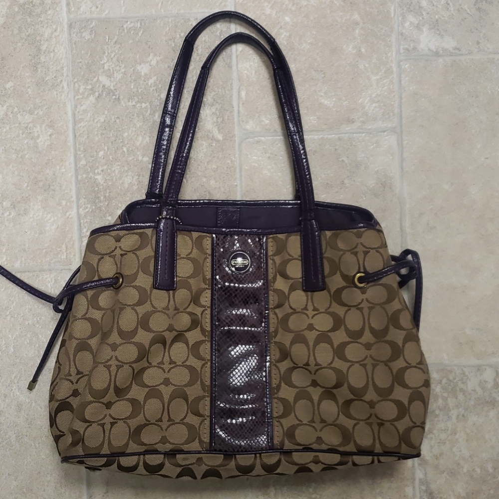 Purple Coach Purse